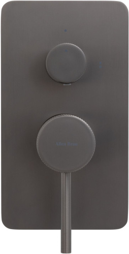 Смеситель для ванны с душем Allen Brau Priority 5.31011-MG встраиваемый в стену серый - фото 3