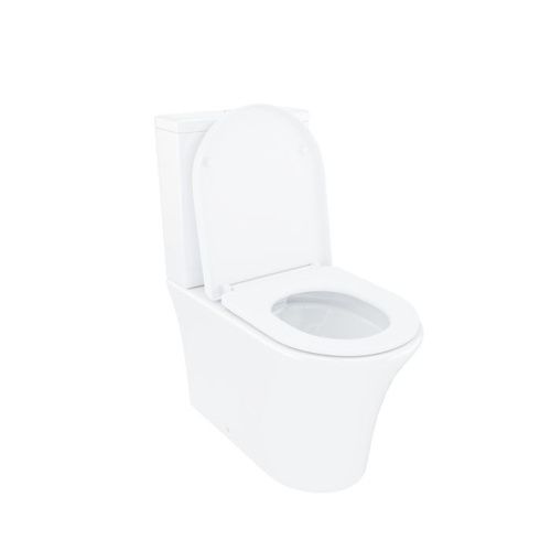 Унитаз-компакт напольный с бачком IDDIS Stone STNRDSEi24 белый с сиденьем микролифт  смыв воронка-водоворот - фото 2