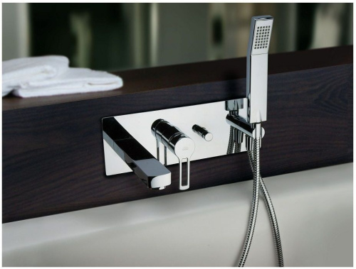 Смеситель для ванны с душем Paffoni Ringo RIN001CR встраиваемый в стену хром - фото 2