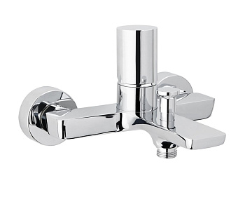 Смеситель для ванны AQG Tube 01TUB400CR настенный хром