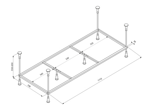 Каркас для ванны Veedi 138000180 - фото 2