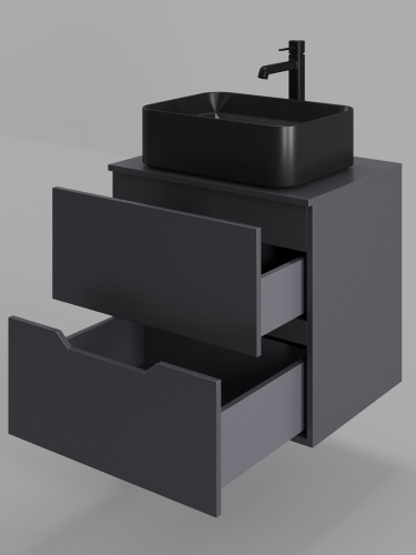 Тумба с раковиной Orange Line Li-60TugMDF+B02-460MB 61х46х70 - фото 4