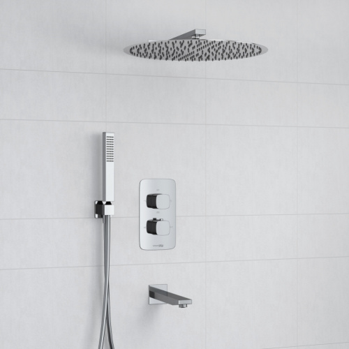 Душевая система WasserKRAFT A178644 Thermo встраиваемая в стену с термостатом - фото 2
