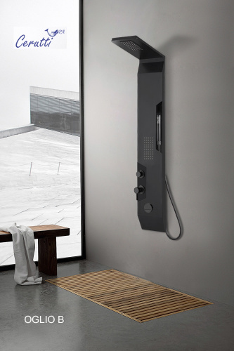 Душевая панель Cerutti SPA CT8987 прямоугольная настенная - фото 2