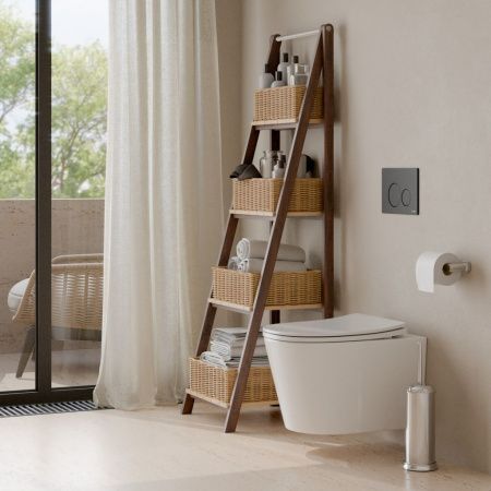 Комплект унитаз с инталляцией и клавишей смыва Iberica Blanca BURGOS ALTO IB.001M.BRA.234.812