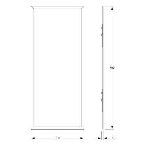 Зеркало в ванную Evoform Comfort BY 0911 30х70 - фото 2