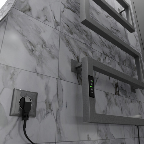 Полотенцесушитель Altasan ШалимарПроф ШалимарПроф8050Г подвесной 51х83 электрический графит - фото 5