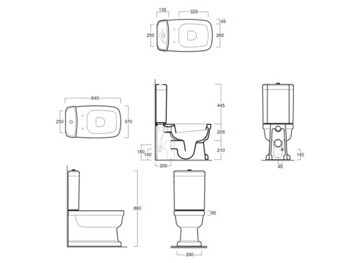 Чаша унитаза напольная Simas EVO 07 bia цвет белый без бачка без сиденья каскадный смыв - фото 3