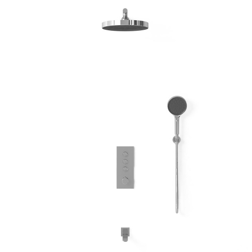 Душевая система Vincea VSFW-433TI2CH встраиваемая в стену с термостатом - фото 3