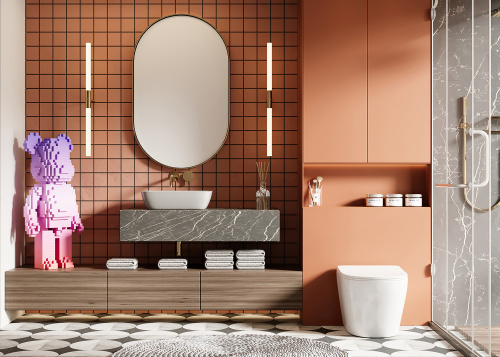 Унитаз приставной Abber Bequem AC1113 белый с сиденьем микролифт безободковый каскадный смыв - фото 2