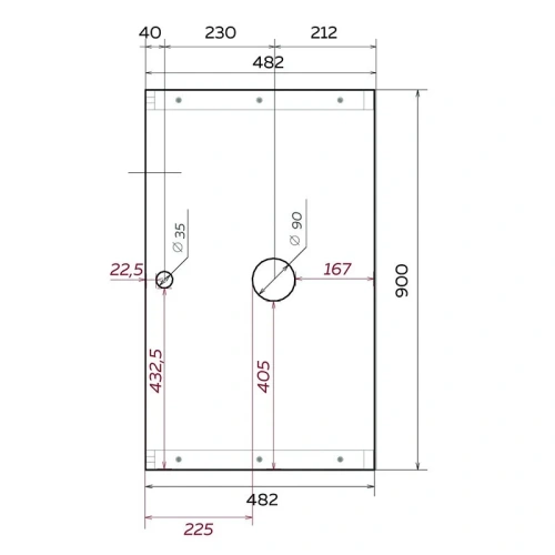 Столешница 1MarKa Grunge Loft У85837 90х48 накладная цвет бетон темно-серый - фото 2