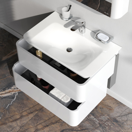 Тумба под раковину Am.Pm Sensation M30FHX0802WG 80х49х52 подвесная цвет белый - фото 4