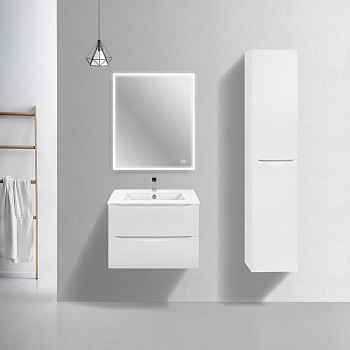 Тумба под раковину Vincea Mia Slim VMC-2MC700S1GW 70х39х50 подвесная цвет белый