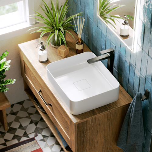 Тумба под раковину Aqwella Y CRF0110DB 100х48х50 подвесная цвет коричневый - фото 4