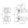 Смеситель для душа QuadroDesign Source 1247.00AS встраиваемый в стену нержавеющая сталь