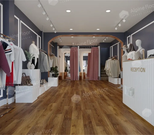 SPC ламинат Alpine Floor Eclipce Super Matt ECO 21-24 Ноктюрн толщина 0.4 см 43 класс 1220х183 - фото 2