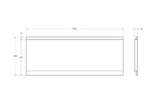 Фронтальная панель для ванны Cezares EMP-150-F-SCR-W37 - фото 2