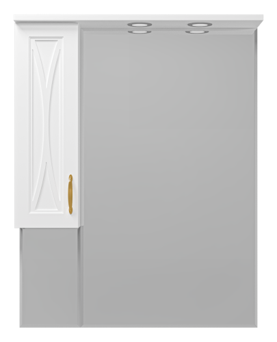 Зеркало-шкаф Misty Амбра П-Амб0280-0322ЯЛ 78х18х100 подвесной - фото 2