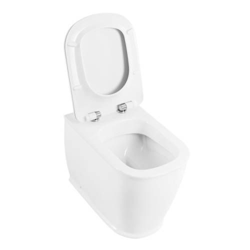 Чаша унитаза приставная BelBagno PRADO BB10150CB цвет белый без сиденья безободковая каскадный смыв - фото 3