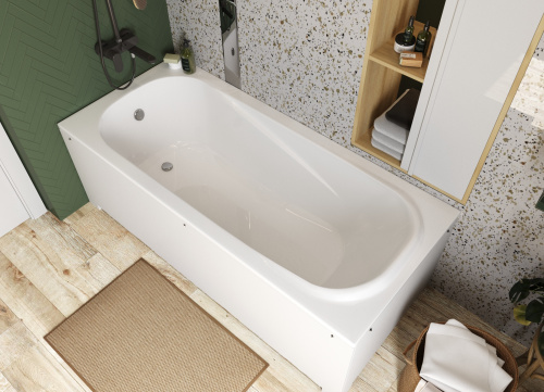 Ванна из литьевго мрамора Эстет Альфа ФР-00014522 180х80 пристенная прямоугольная - фото 4