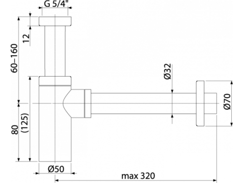 Сифон для раковины Boheme 609-GM - фото 2
