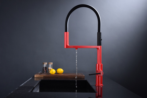 Смеситель для кухни Paulmark TORNADO To213402-FI на раковину пламя - фото 2