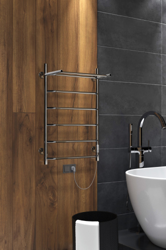 Полотенцесушитель Indigo Roof Lux LCRLE80-50PRt 53х80 электрический хром - фото 2