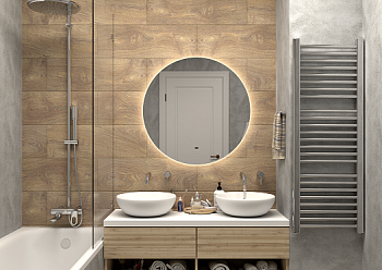 Зеркало в ванную Art&Max SANREMO AM-San-800-DS-C 80х80