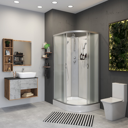 Душевая кабина Niagara Classic 33121423LBKT 120х80 асимметричная без крыши ориентация левая - фото 3