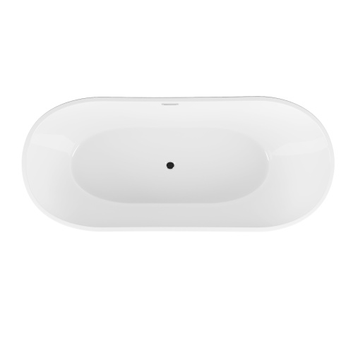 Ванна акриловая Grossman Galaxy GR-2102 170х75 отдельностоящая овальная с каркасом - фото 3