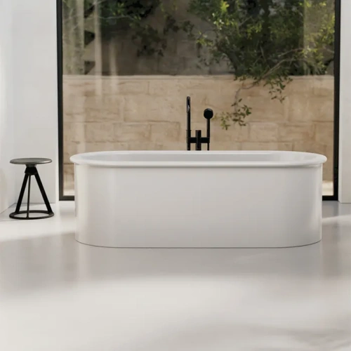 Ванна стальная Bette Suno Oval 2740-000 CFXXSR 178х78 отдельностоящая овальная с каркасом - фото 2