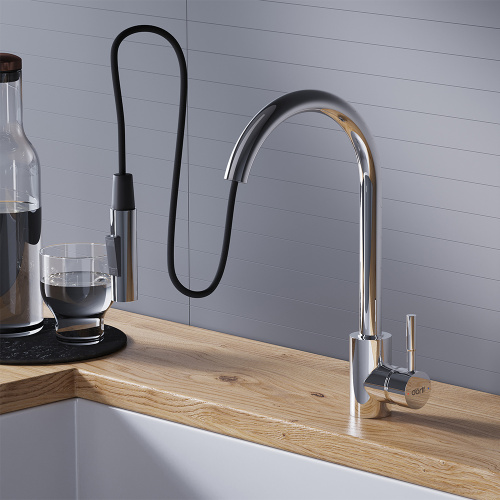 Смеситель для кухни Dorff Logic D3007500 на мойку хром - фото 5