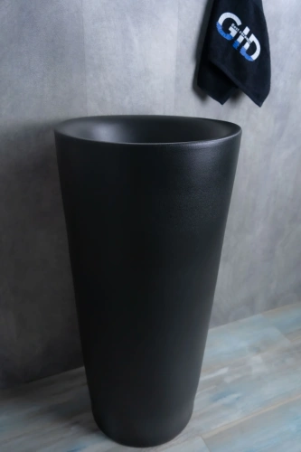 Раковина керамическая Gid Autonomo 81110 40х40 напольная цвет черный без отверстий под смеситель - фото 5