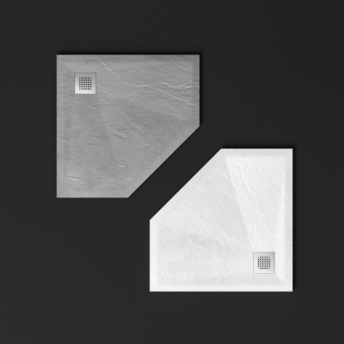 Душевой поддон Vincea H25 VST-4SP1010W 100х100 искусственный камень белый матовый - фото 5