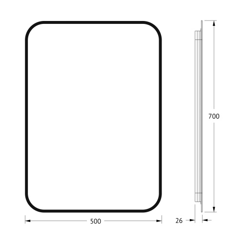 Зеркало в ванную Defesto AURA DF 2964 50х70 - фото 2