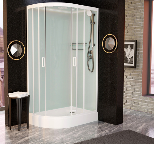 Душевая кабина Frank 418419 100х80 с крышей ориентация правая - фото 2