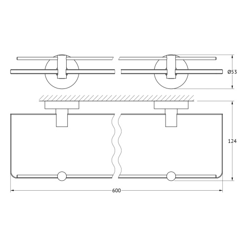 Полка в ванную комнату Artwelle Harmonie HAR 036 - фото 2