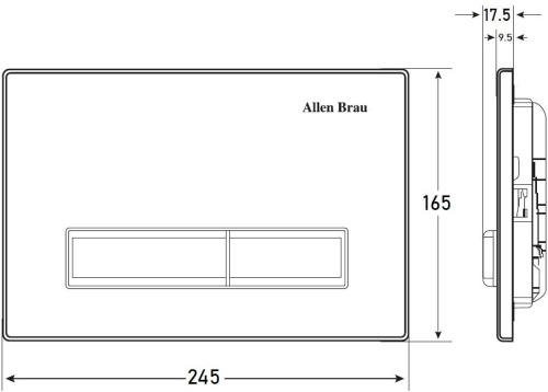 Клавиша смыва пневматическая Allen Brau Fantasy 9.20004.20 цвет белый - фото 5
