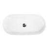 Раковина из сантехнического фаянса BelBagno BB1349 80х40 накладная цвет белый без отверстий под смеситель