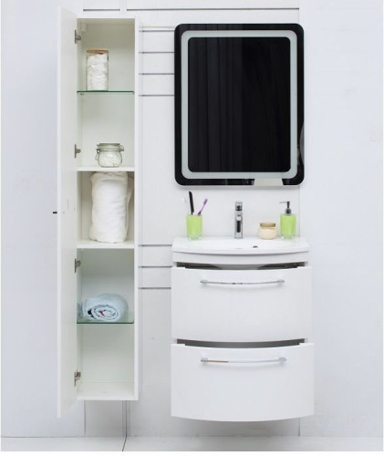 Шкаф-пенал De Aqua Токката 00167317 30х30х176 подвесной - фото 5