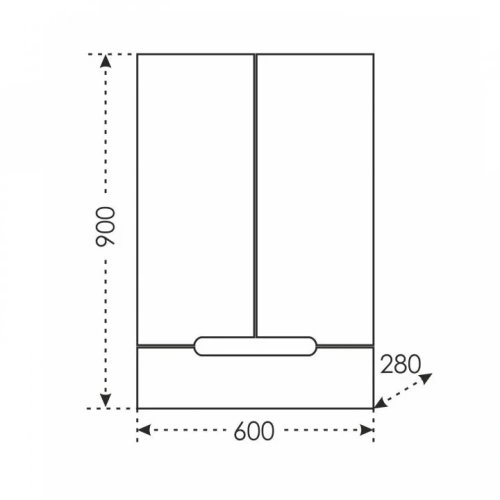 Шкаф СанТа Лондон 424004 60х30х90 подвесной цвет белый - фото 3