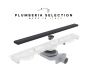Душевой лоток Plumberia Selection PSM MODULAR PSM60NO 60х5 черный