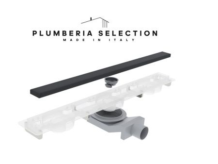 Душевой лоток Plumberia Selection PSM MODULAR PSM60NO 60х5 черный