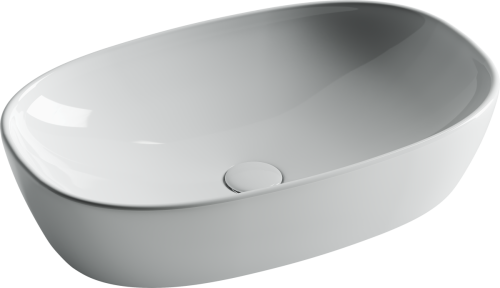 Раковина из сантехнического фарфора Ceramica Nova ELEMENT CN5039 60х40 накладная цвет белый без отверстий под смеситель - фото 2