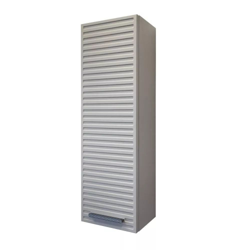 Шкаф-пенал Comforty Касабланка 00-00005896CF 25х18х80 подвесной цвет серый шелк - фото 3