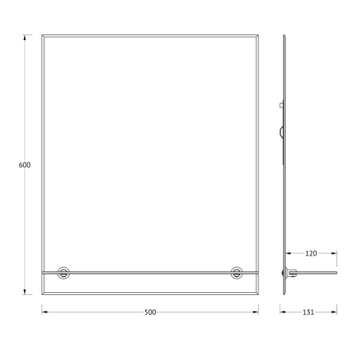 Зеркало в ванную Evoform Attractive BY 0503 50х60 цвет хром - фото 2