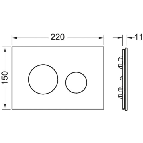 Лицевая панель Tece TECEloop 9240617 - фото 2