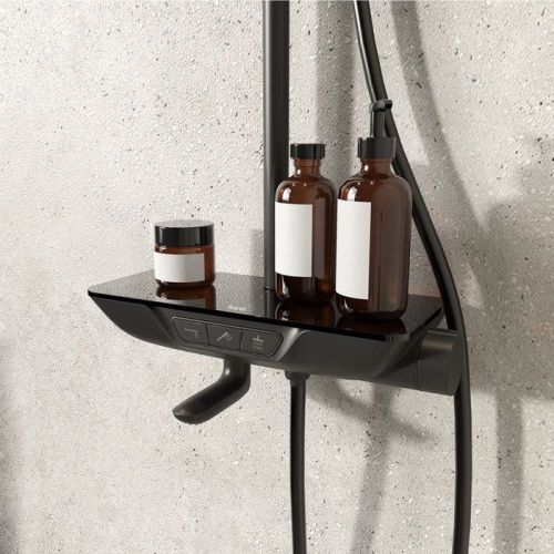 Душевая стойка IDDIS SpaHome SPABLBTi06 настенная цвет черный - фото 4