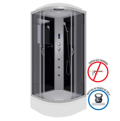 Душевая кабина Niagara Classic 35031434F 80х80 четверть круга с крышей ориентация универсальная - фото 2