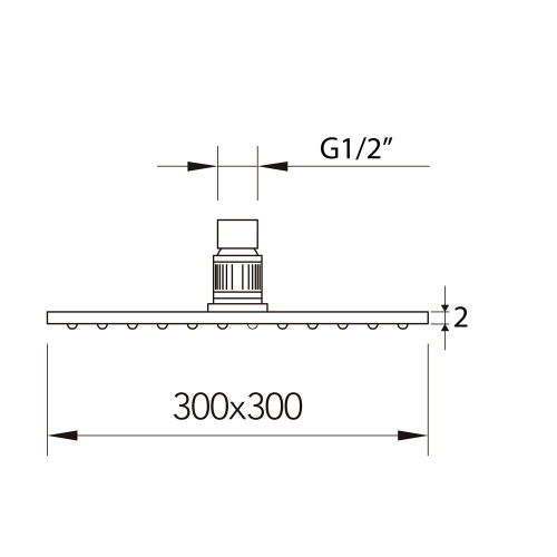 Верхний душ Clever SLIM INOX AIR 99693 хром - фото 2